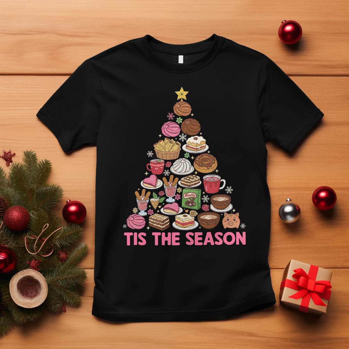 Tis The Season Mexican Christmas T Shirt - Wonder Print Shop