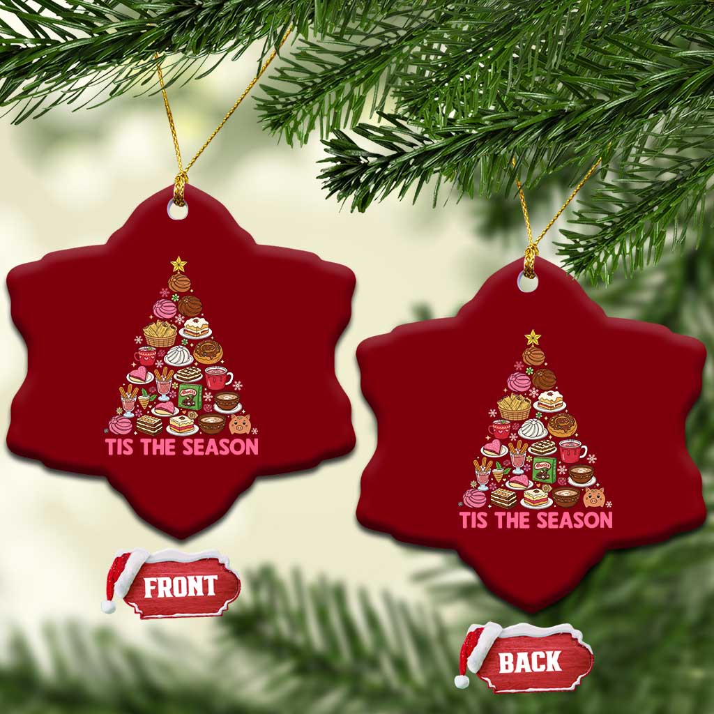 Tis The Season Mexican Christmas Ceramic Ornament - Wonder Print Shop