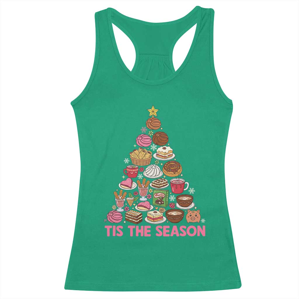 Tis The Season Mexican Christmas Racerback Tank Top - Wonder Print Shop