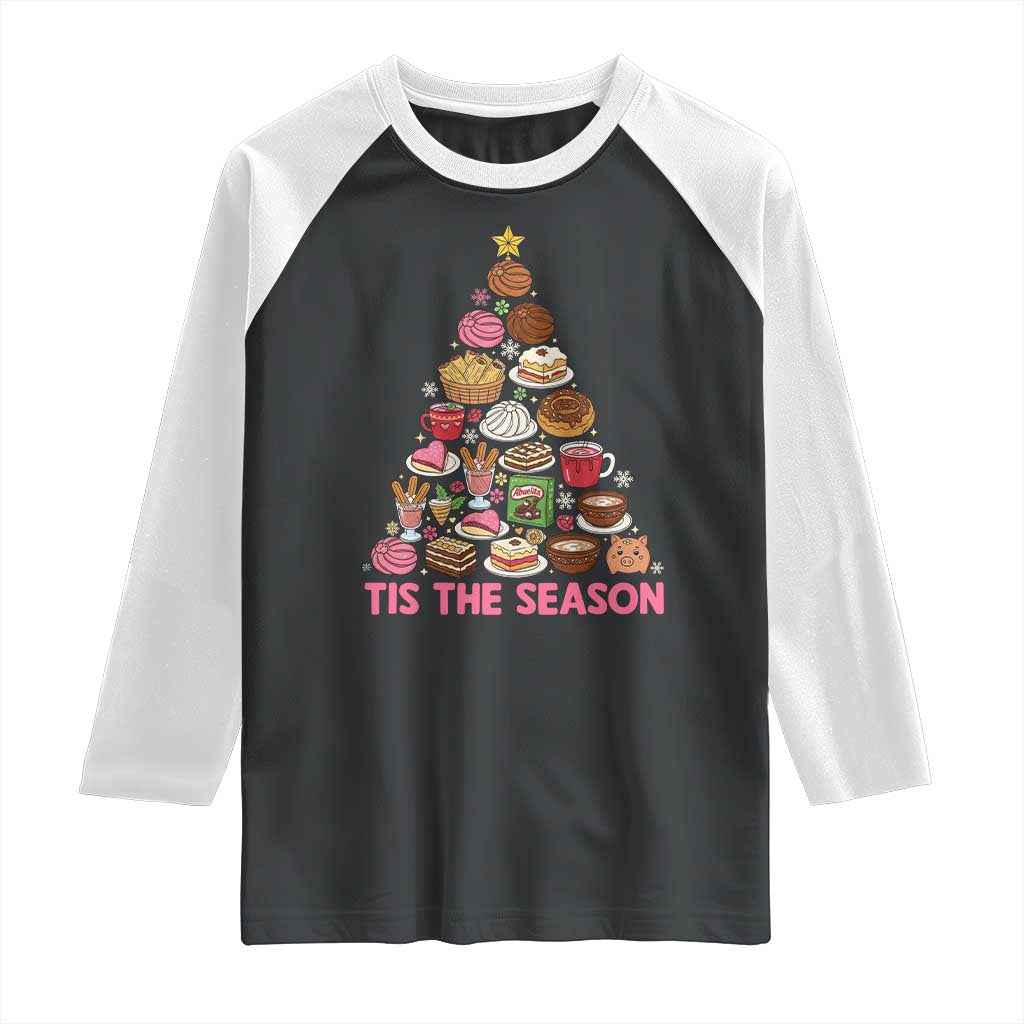 Tis The Season Mexican Christmas Raglan Shirt - Wonder Print Shop