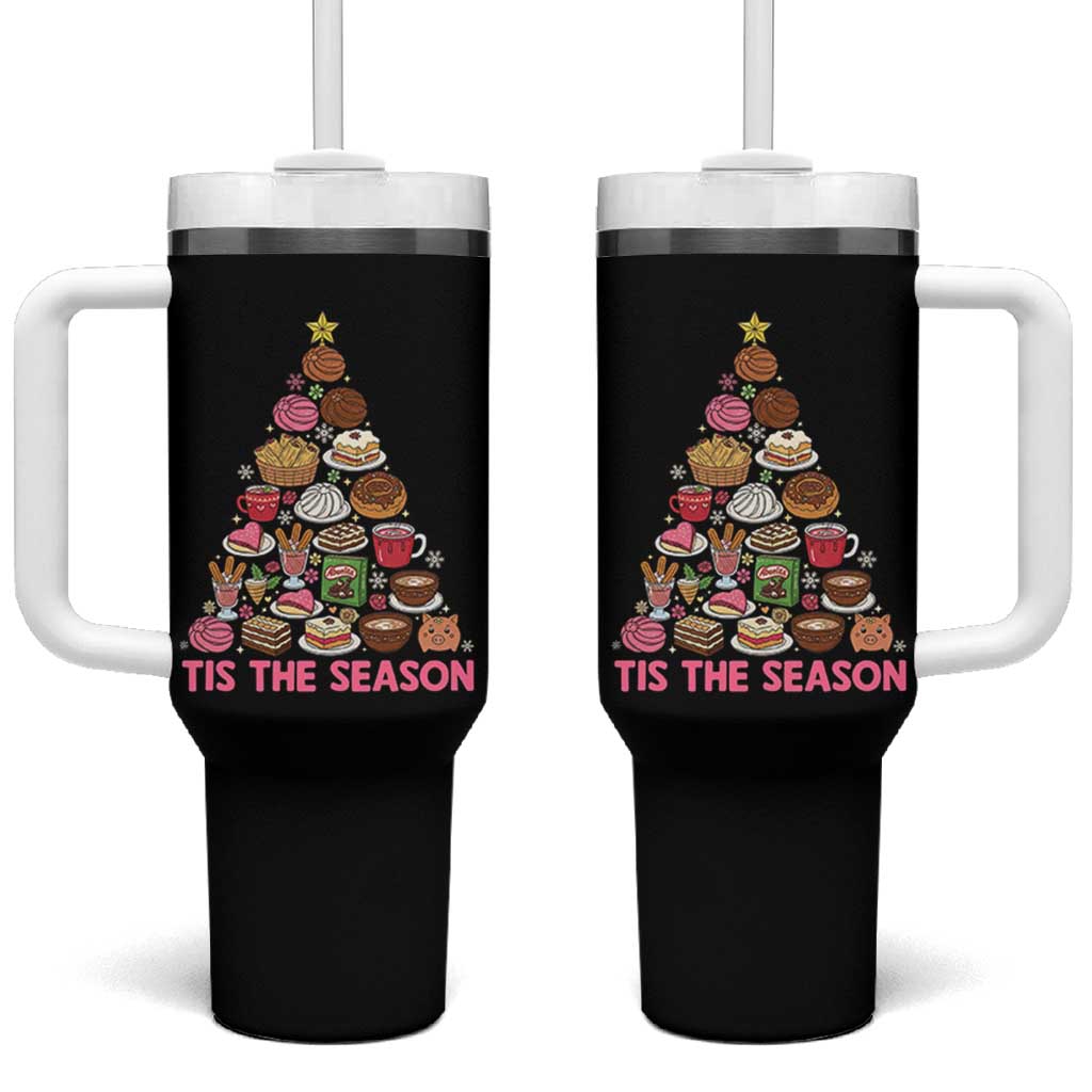 Tis The Season Mexican Christmas Tumbler With Handle - Wonder Print Shop