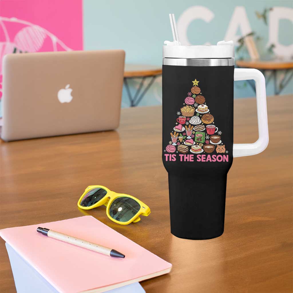 Tis The Season Mexican Christmas Tumbler With Handle - Wonder Print Shop