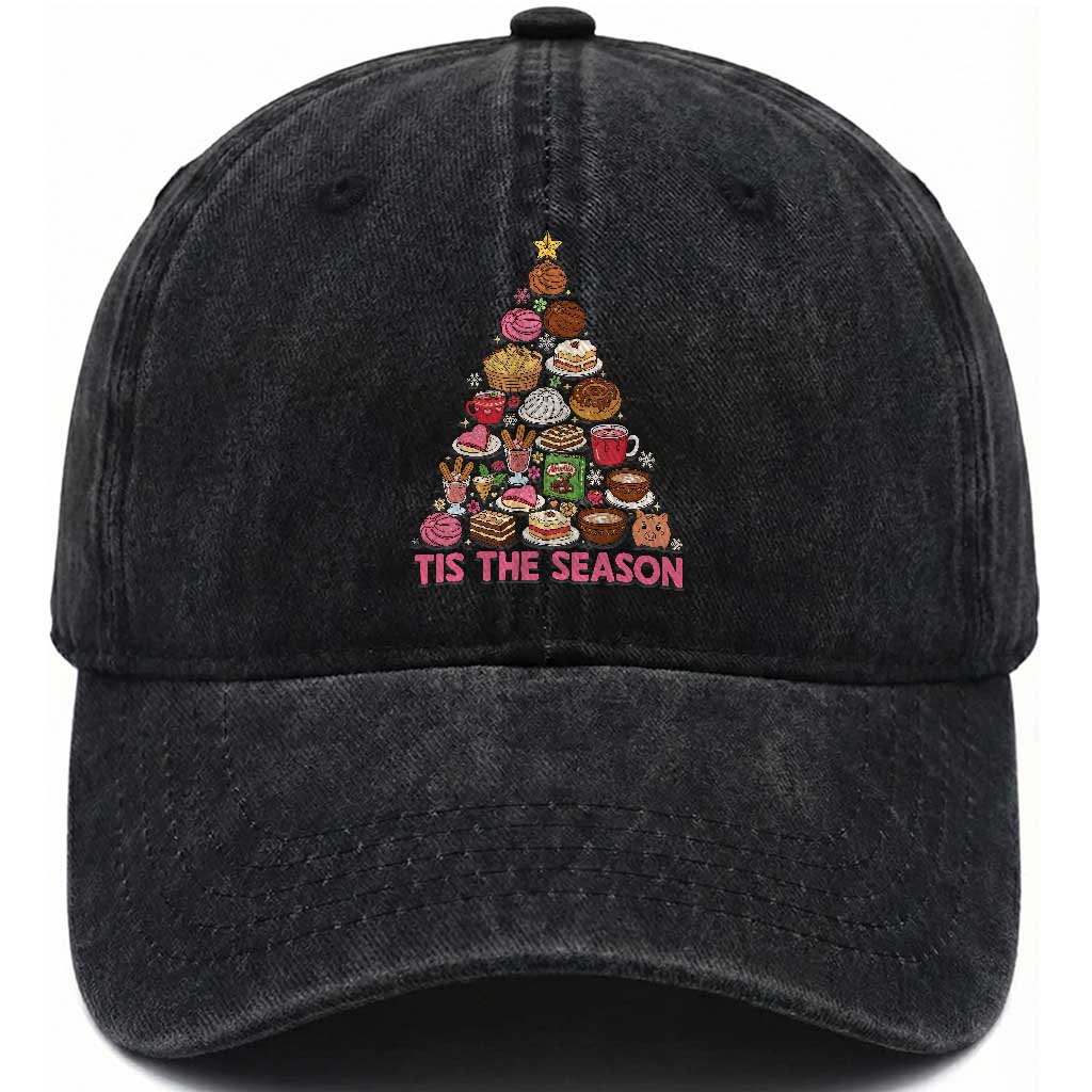 Tis The Season Mexican Christmas Washed Cotton Baseball Cap