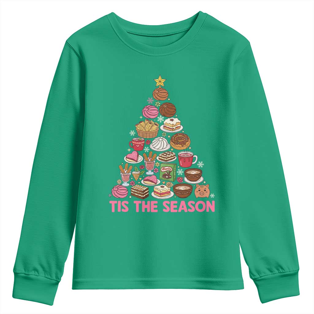 Tis The Season Mexican Christmas Youth Sweatshirt - Wonder Print Shop
