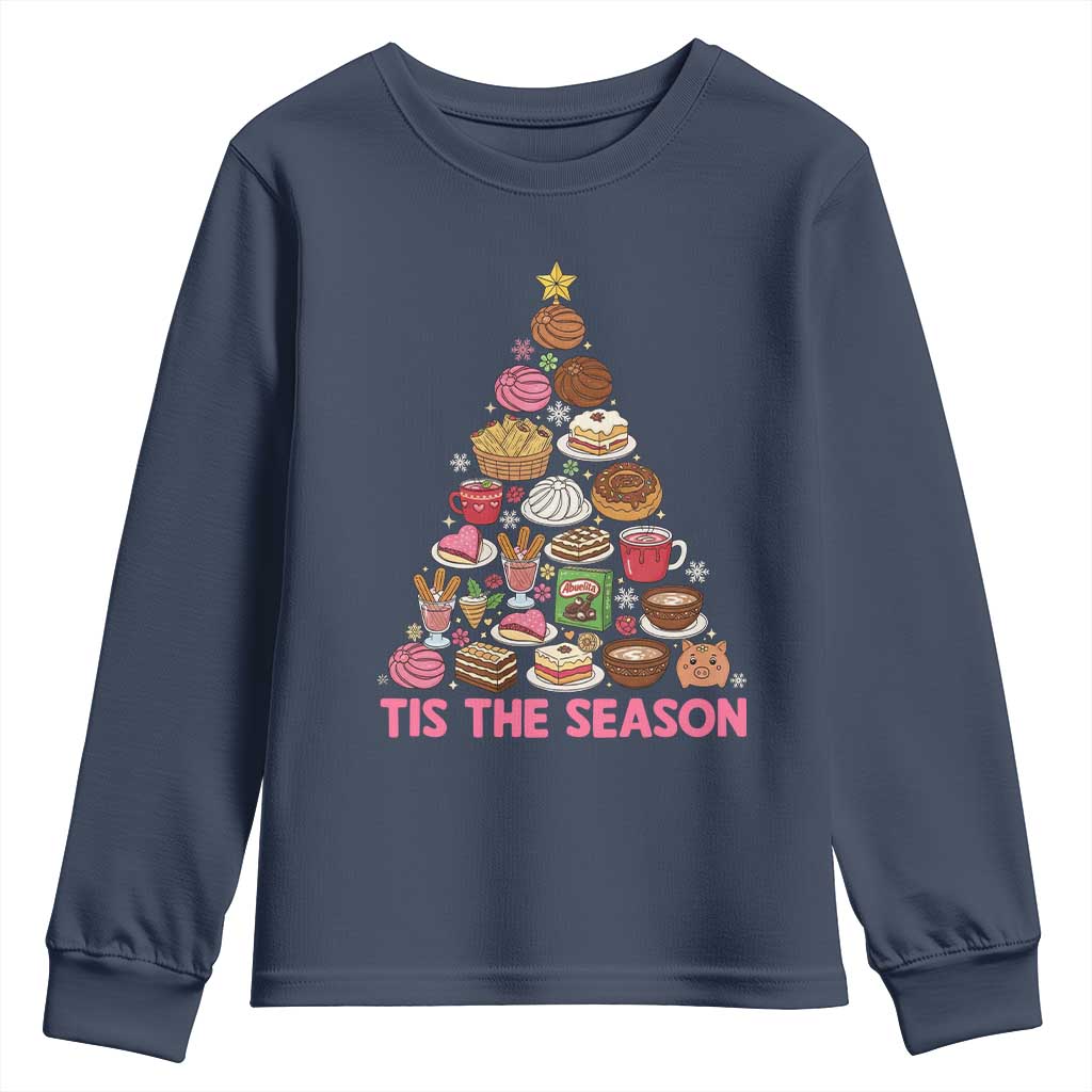 Tis The Season Mexican Christmas Youth Sweatshirt - Wonder Print Shop