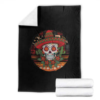Sugar Skull Mexican Christmas Throw Blanket - Wonder Print Shop