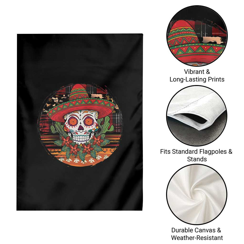 Sugar Skull Mexican Christmas Garden Flag - Wonder Print Shop