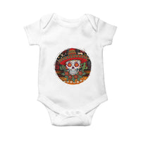 Sugar Skull Mexican Christmas Baby Onesie - Wonder Print Shop