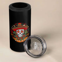Sugar Skull Mexican Christmas 4 in 1 Can Cooler Tumbler - Wonder Print Shop