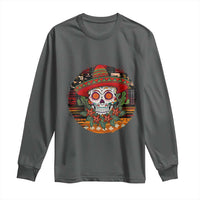 Sugar Skull Mexican Christmas Long Sleeve Shirt - Wonder Print Shop