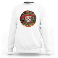 Sugar Skull Mexican Christmas Sweatshirt - Wonder Print Shop