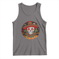 Sugar Skull Mexican Christmas Tank Top - Wonder Print Shop