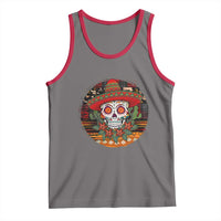 Sugar Skull Mexican Christmas Tank Top - Wonder Print Shop