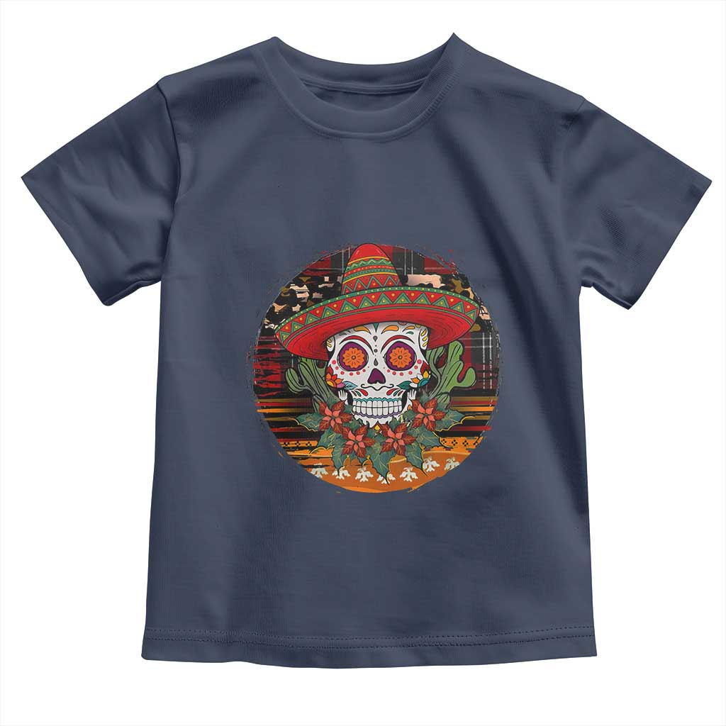 Sugar Skull Mexican Christmas Toddler T Shirt - Wonder Print Shop