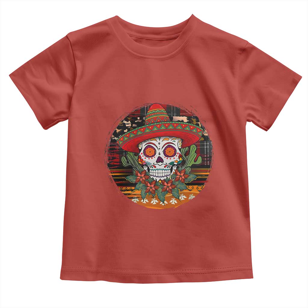Sugar Skull Mexican Christmas Toddler T Shirt - Wonder Print Shop