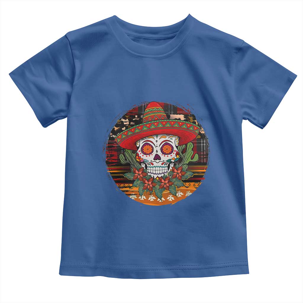 Sugar Skull Mexican Christmas Toddler T Shirt - Wonder Print Shop