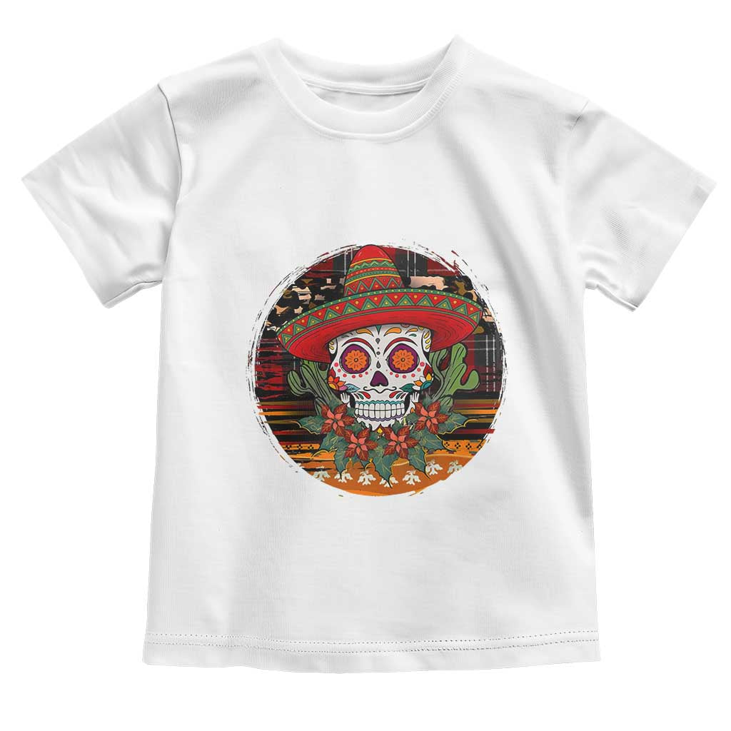 Sugar Skull Mexican Christmas Toddler T Shirt - Wonder Print Shop