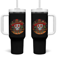 Sugar Skull Mexican Christmas Tumbler With Handle - Wonder Print Shop