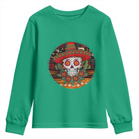 Sugar Skull Mexican Christmas Youth Sweatshirt - Wonder Print Shop