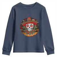 Sugar Skull Mexican Christmas Youth Sweatshirt - Wonder Print Shop