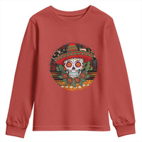 Sugar Skull Mexican Christmas Youth Sweatshirt - Wonder Print Shop