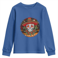 Sugar Skull Mexican Christmas Youth Sweatshirt - Wonder Print Shop