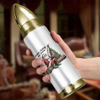Santa Fishing Chritsmas Bullet Tumbler Funny Fisherman Xmas - Wonder Print Shop
