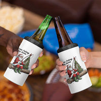 Santa Fishing Chritsmas 4 in 1 Can Cooler Tumbler Funny Fisherman Xmas - Wonder Print Shop