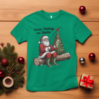 Santa Fishing Chritsmas T Shirt Funny Fisherman Xmas - Wonder Print Shop