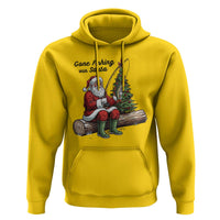 Santa Fishing Chritsmas Hoodie Funny Fisherman Xmas - Wonder Print Shop