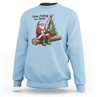 Santa Fishing Chritsmas Sweatshirt Funny Fisherman Xmas - Wonder Print Shop