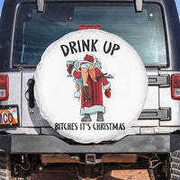 Funny Christmas Wine Spare Tire Cover Drink Up Bitches It Is Christmas - Wonder Print Shop