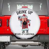Funny Christmas Wine Spare Tire Cover Drink Up Bitches It Is Christmas - Wonder Print Shop