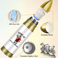 Funny Christmas Wine Bullet Tumbler Drink Up Bitches It Is Christmas - Wonder Print Shop