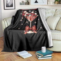 Funny Christmas Wine Throw Blanket Santa Feeling Xmas - Wonder Print Shop