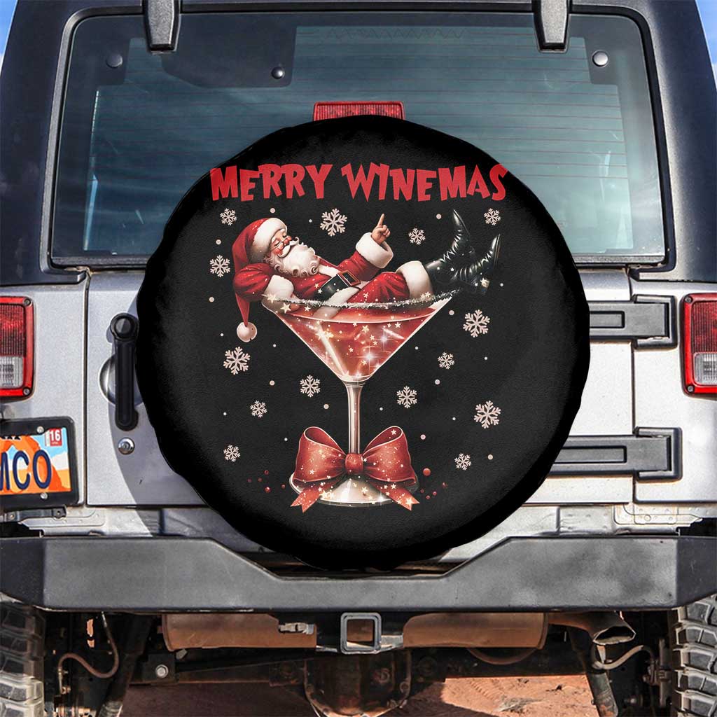 Funny Christmas Wine Spare Tire Cover Santa Feeling Xmas - Wonder Print Shop