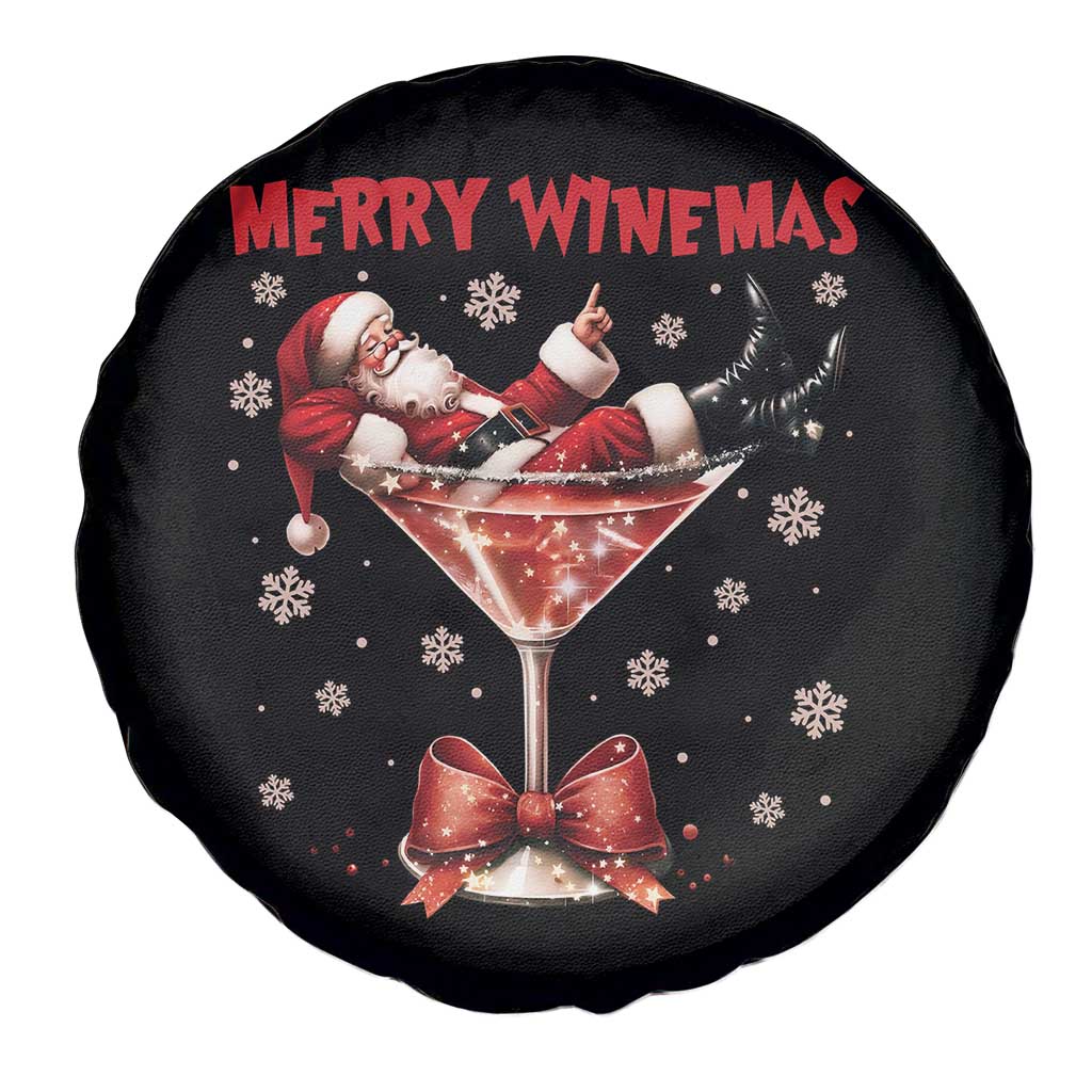 Funny Christmas Wine Spare Tire Cover Santa Feeling Xmas - Wonder Print Shop