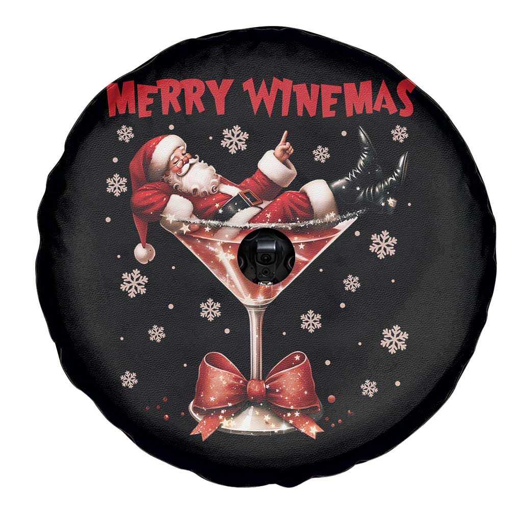 Funny Christmas Wine Spare Tire Cover Santa Feeling Xmas - Wonder Print Shop