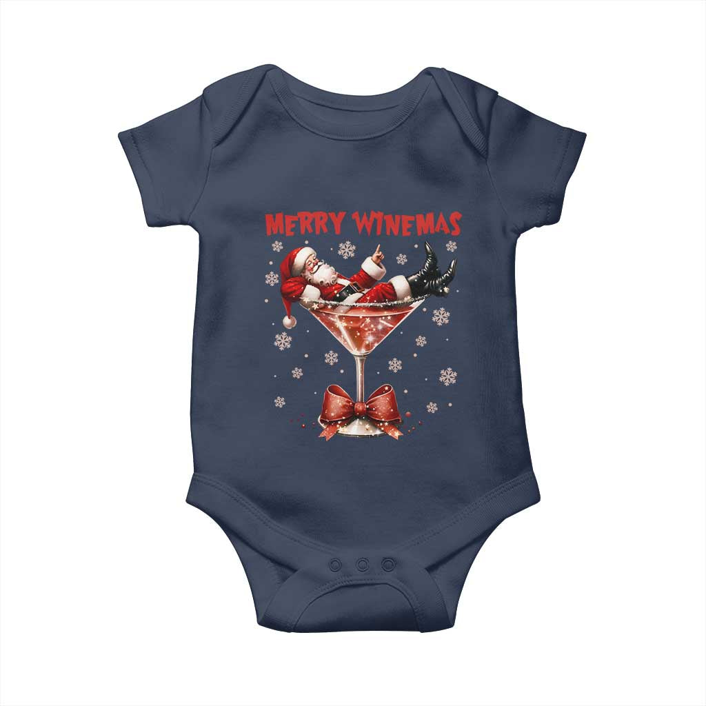 Funny Christmas Wine Baby Onesie Santa Feeling Xmas - Wonder Print Shop