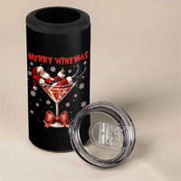 Funny Christmas Wine 4 in 1 Can Cooler Tumbler Santa Feeling Xmas - Wonder Print Shop