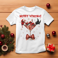Funny Christmas Wine T Shirt Santa Feeling Xmas - Wonder Print Shop