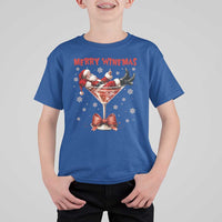 Funny Christmas Wine T Shirt For Kid Santa Feeling Xmas - Wonder Print Shop