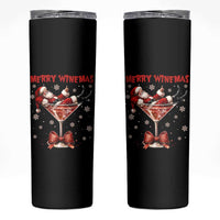 Funny Christmas Wine Skinny Tumbler Santa Feeling Xmas - Wonder Print Shop