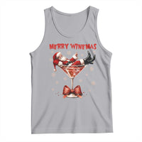 Funny Christmas Wine Tank Top Santa Feeling Xmas - Wonder Print Shop