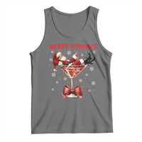 Funny Christmas Wine Tank Top Santa Feeling Xmas - Wonder Print Shop