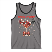 Funny Christmas Wine Tank Top Santa Feeling Xmas - Wonder Print Shop