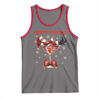 Funny Christmas Wine Tank Top Santa Feeling Xmas - Wonder Print Shop