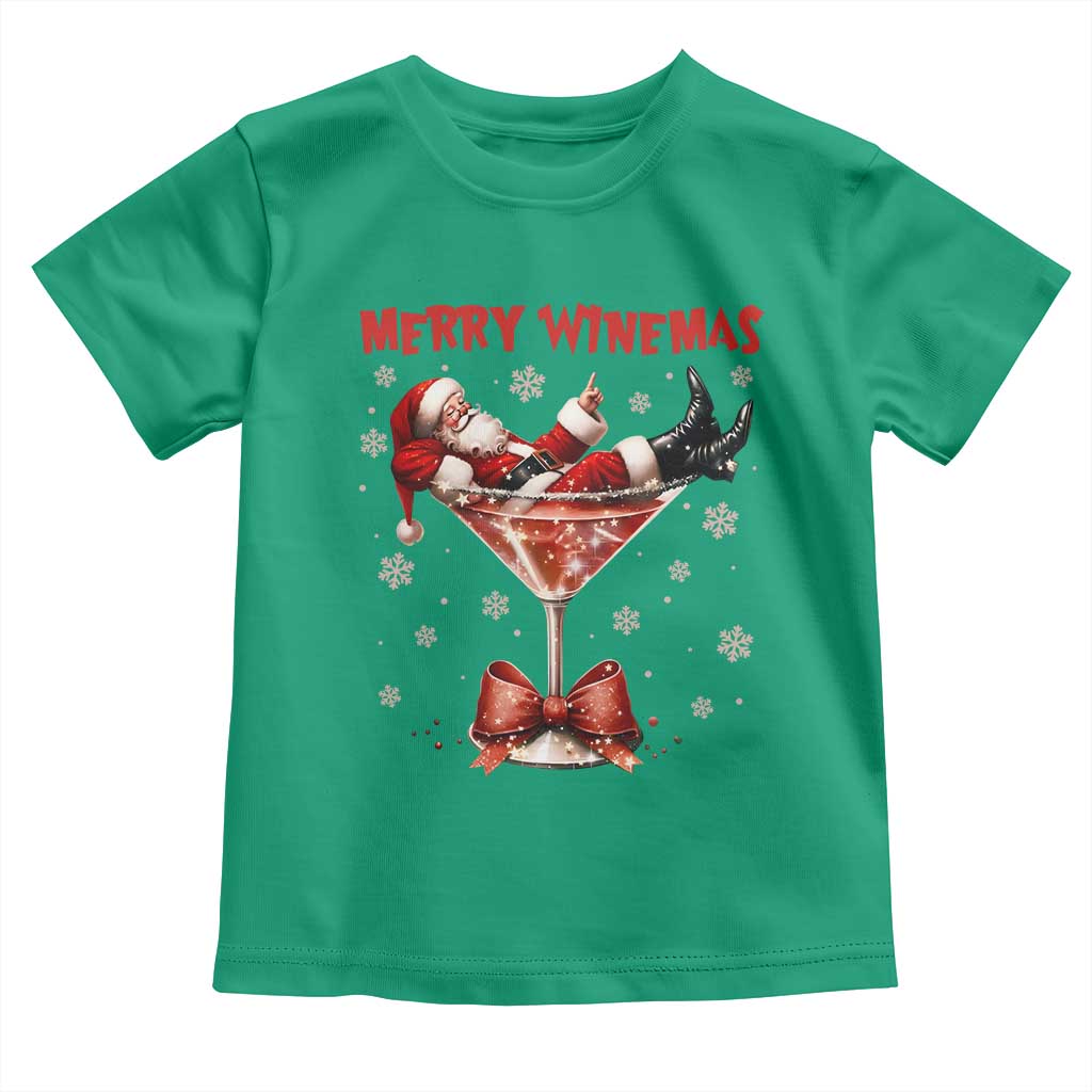 Funny Christmas Wine Toddler T Shirt Santa Feeling Xmas - Wonder Print Shop