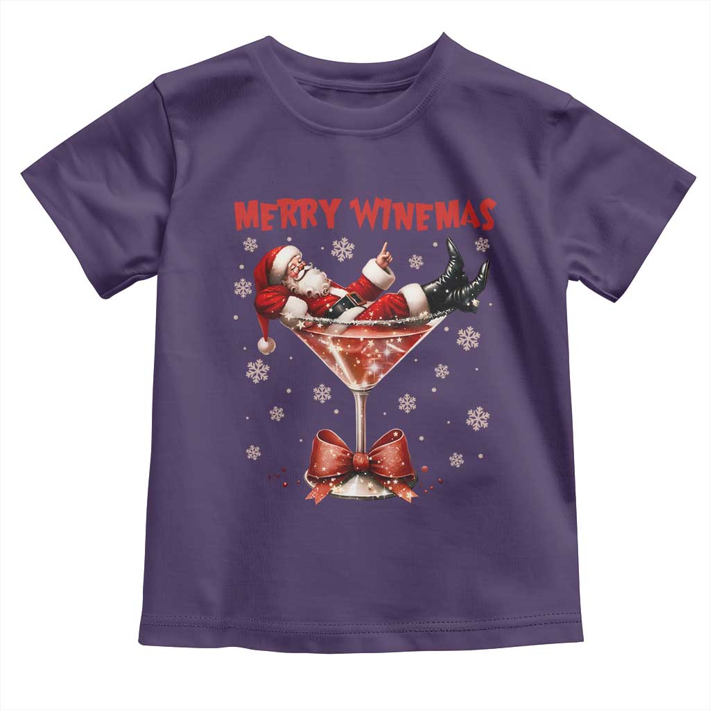 Funny Christmas Wine Toddler T Shirt Santa Feeling Xmas - Wonder Print Shop