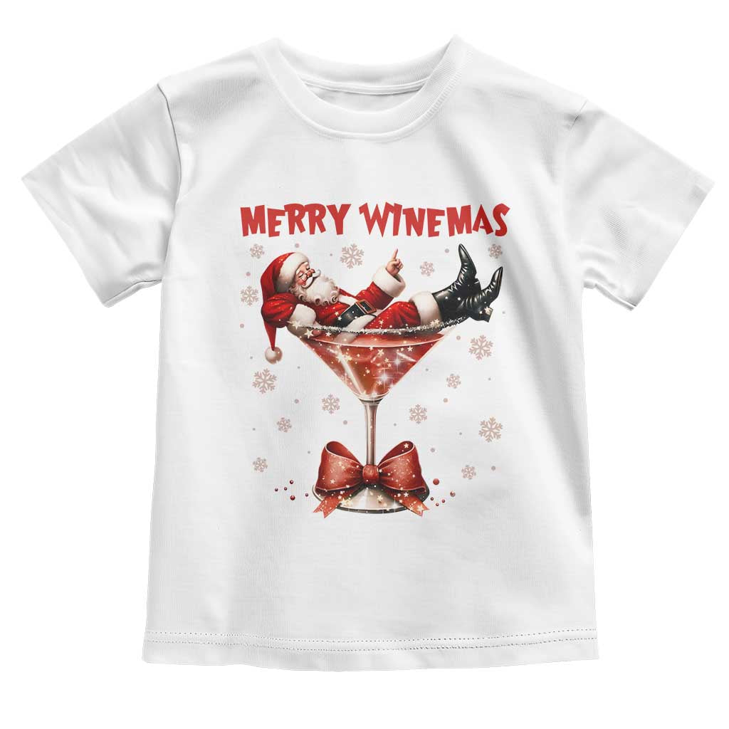 Funny Christmas Wine Toddler T Shirt Santa Feeling Xmas - Wonder Print Shop
